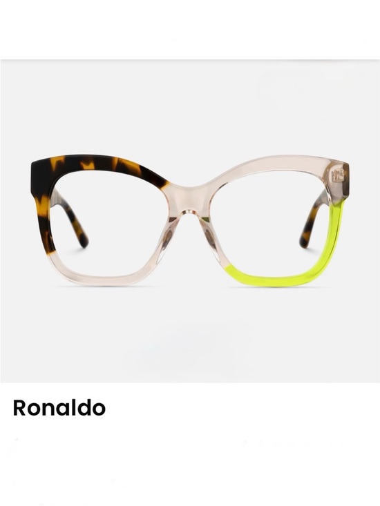Vooglam Accessories - Acid green & tortoiseshell Vooglam Ronaldo eyeglass frames N